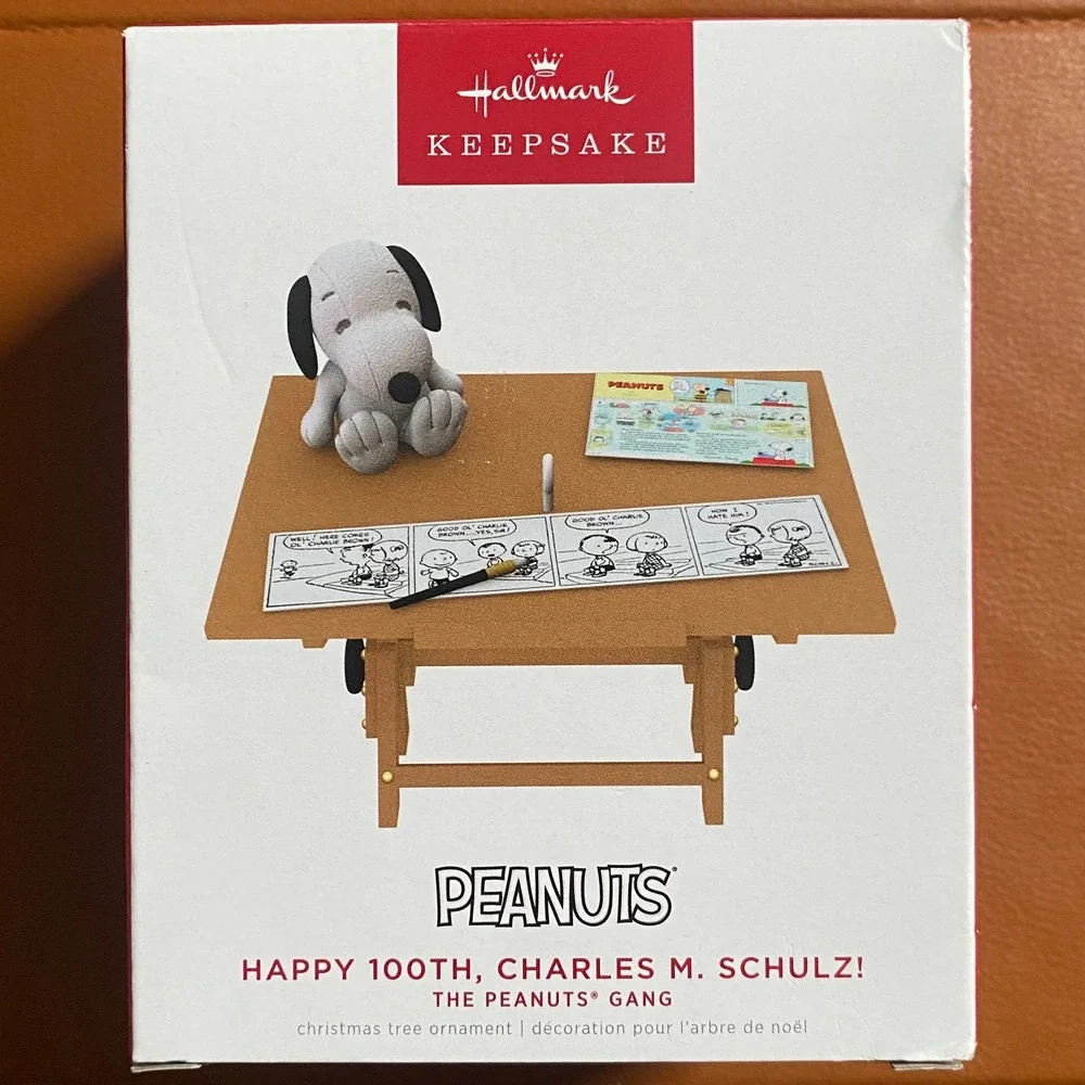 Hallmark Keepsake Peanuts Happy 100th Charles M Schulz Snoopy Ornament 2022